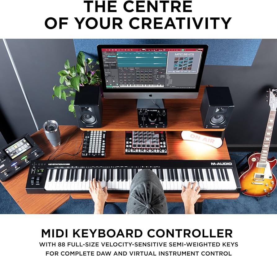 Amazon.com: M-AUDIO Keystation 88 MK3 88 Key Semi Weighted MIDI