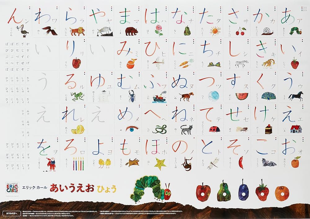 エリック・カール あいうえおひょう ([バラエティ]) | エリック