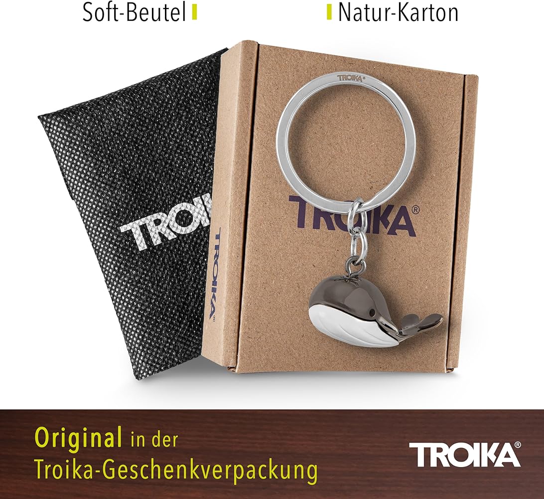 Troika JACK POTT – KR18-17/GM – Keyring – Whale, sperm whale, sea