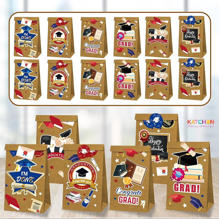 Amazon.com: KatchOn, Graduation Gift Bags 2025 - Pack of 18 | Grad