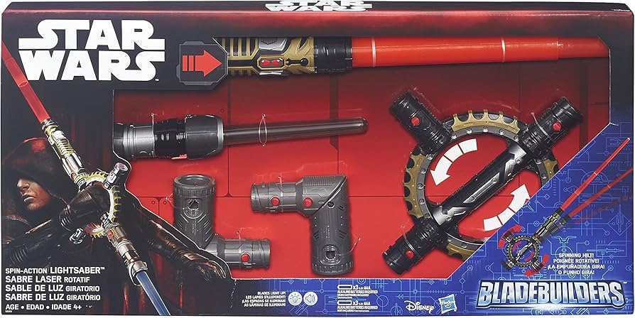 Amazon.com: Star Wars BladeBuilders Spin-Action Lightsaber : Toys