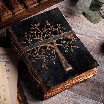Amazon.co.jp: LEATHER VILLAGE Tree of Life ジャーナル ノートブック