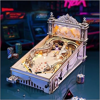 Amazon | ROKR 3Dピンボールマシン 本格 DIY キット 革新的 屋内遊具