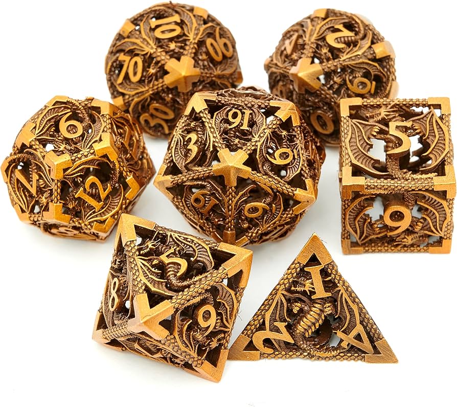 Amazon.co.jp: DND ダイスセット メタルダイス ダンジョンズアンド