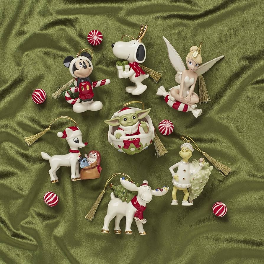 レノックス ルドルフ フィギュリン 赤鼻のトナカイ陶器製置物2点まとめ