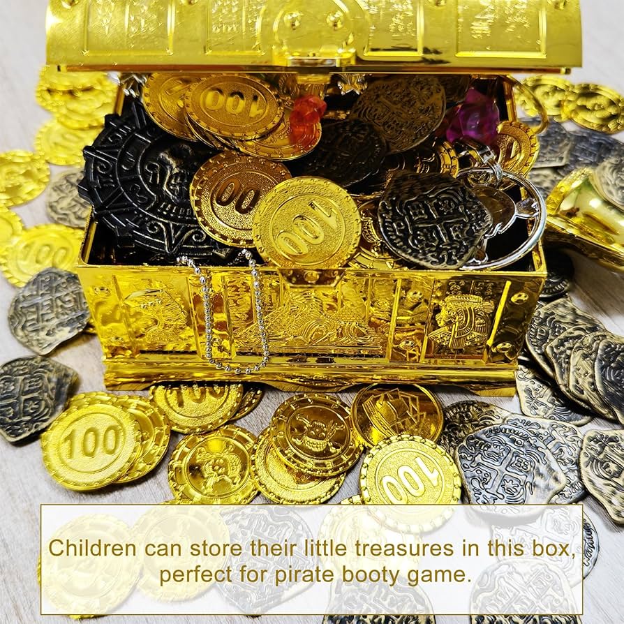 Amazon.com: Egyptian Treasure Chest For Kids - Golden Decorative