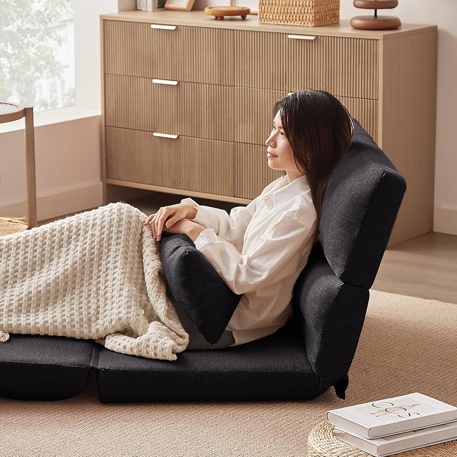 Amazon｜Jujwooo 折りたたみ ソファベッド 座椅子 幅103cm 2人掛け