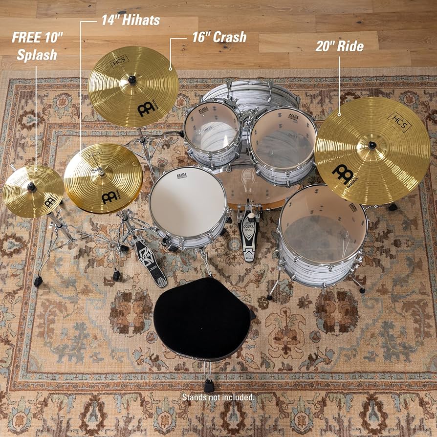 Amazon.com: Meinl Cymbal Set Box Pack with 14” Hihats, 20” Ride