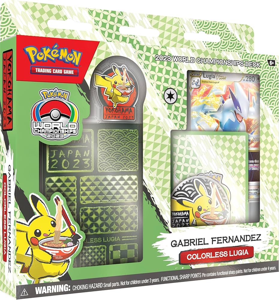 Amazon.com: 2023 Pokemon TCG World Championships Deck – Gabriel