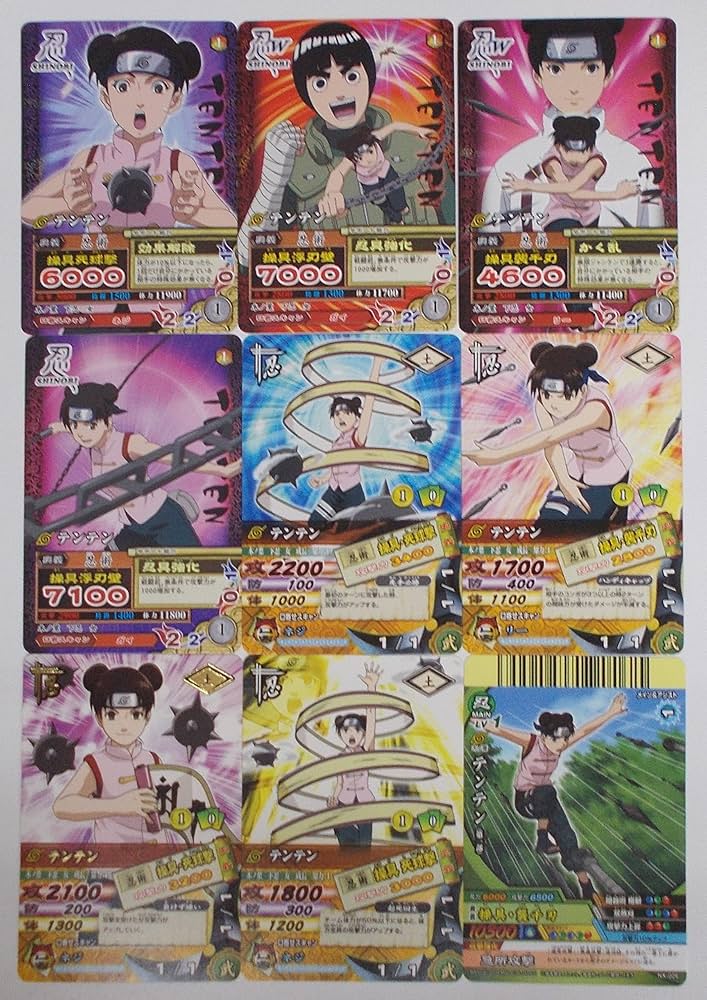 Amazon.co.jp: 【9枚セット①】テンテン（NARUTO ナルト カード