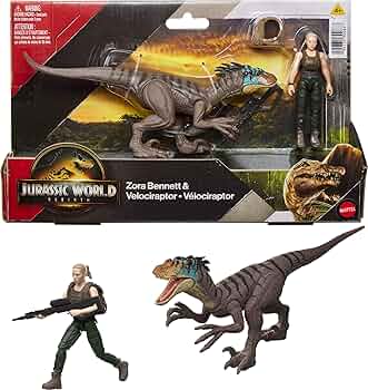 Amazon | Mattel ジュラシックワールド 再生 人間と恐竜 フィギュア