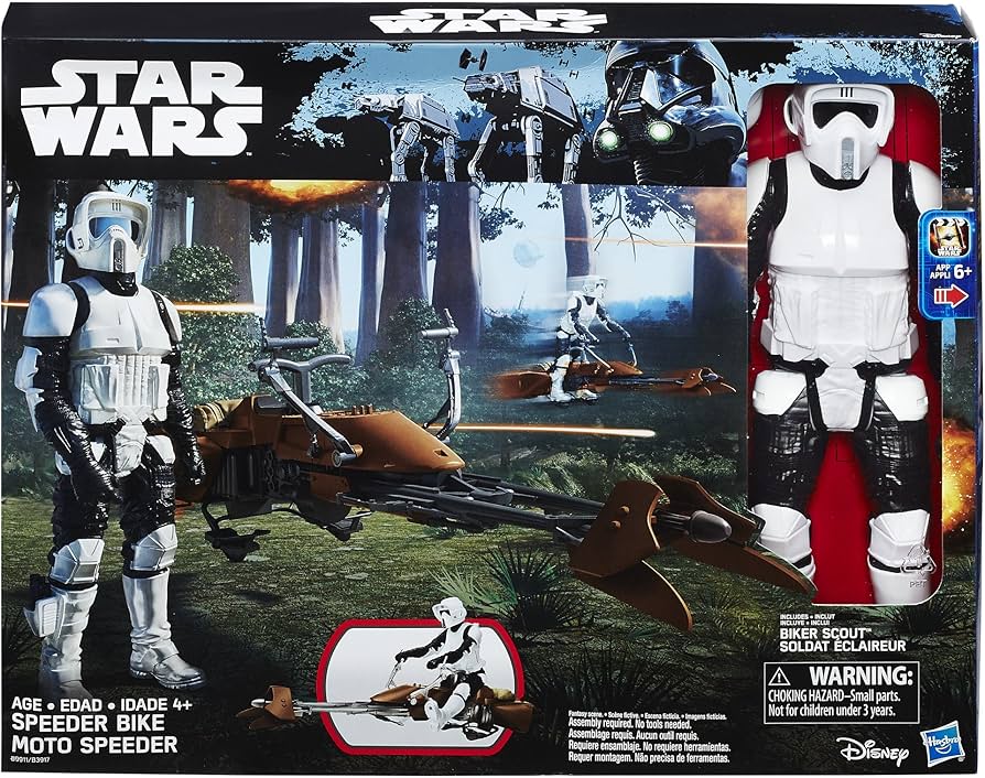 Amazon.com: Star Wars E6 Biker Scout & Speeder Bike : Toys & Games