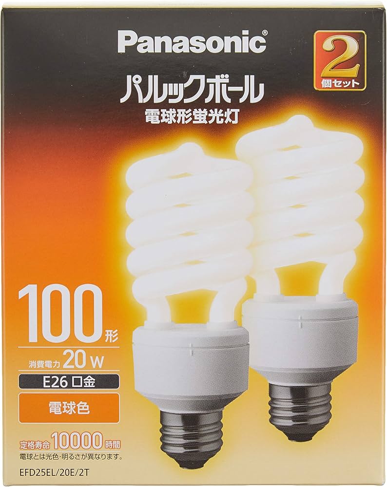 Amazon | パナソニック 電球形蛍光灯 パルックボール 電球100W形相当
