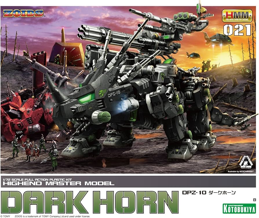 Amazon.com: 1/72 DPZ-10 ZOIDS DARK HORN - High End Master Model