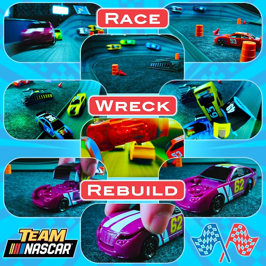 Amazon.co.jp: スロットカーレーストラックセット | NASCAR クラッシュ