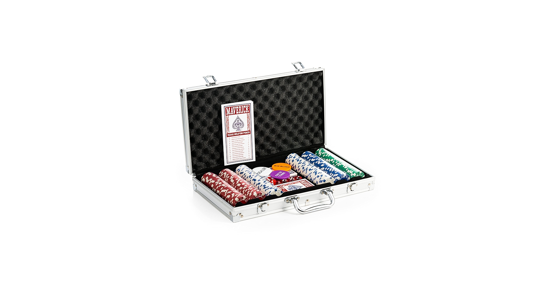 Amazon.com: Maverick Texas Hold 'Em Poker Set with Aluminum Case