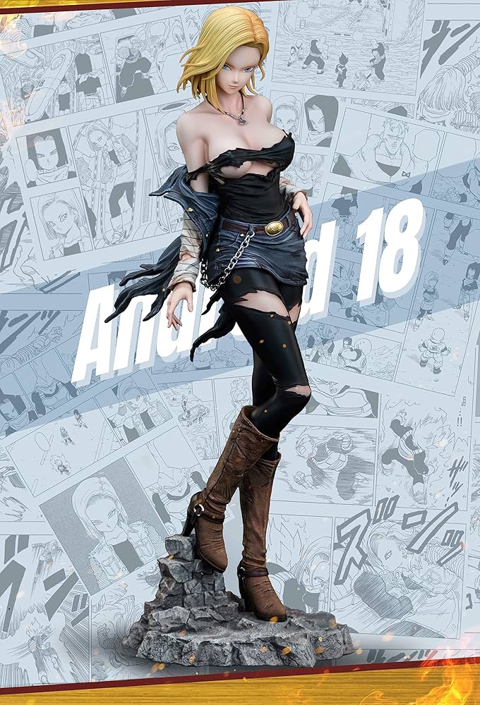 Amazon.co.jp: 人造人間18号 フィギュア 1/4スケール 塗装済み完成品