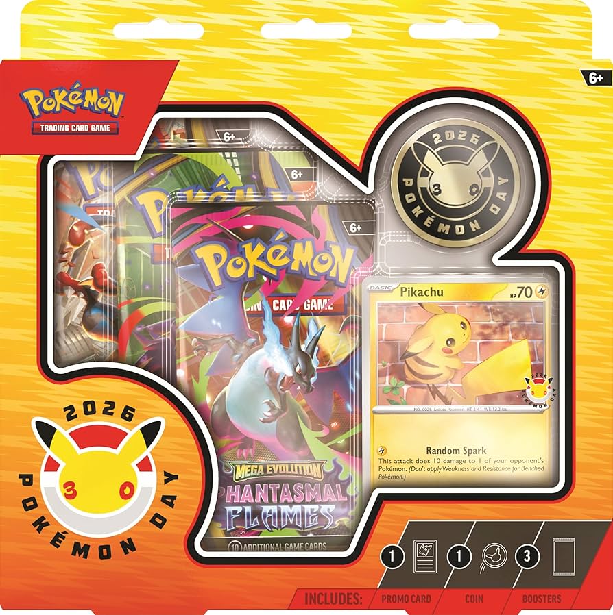Amazon.com: Pokémon TCG: Pokémon Day 2026 Collection : Toys & Games