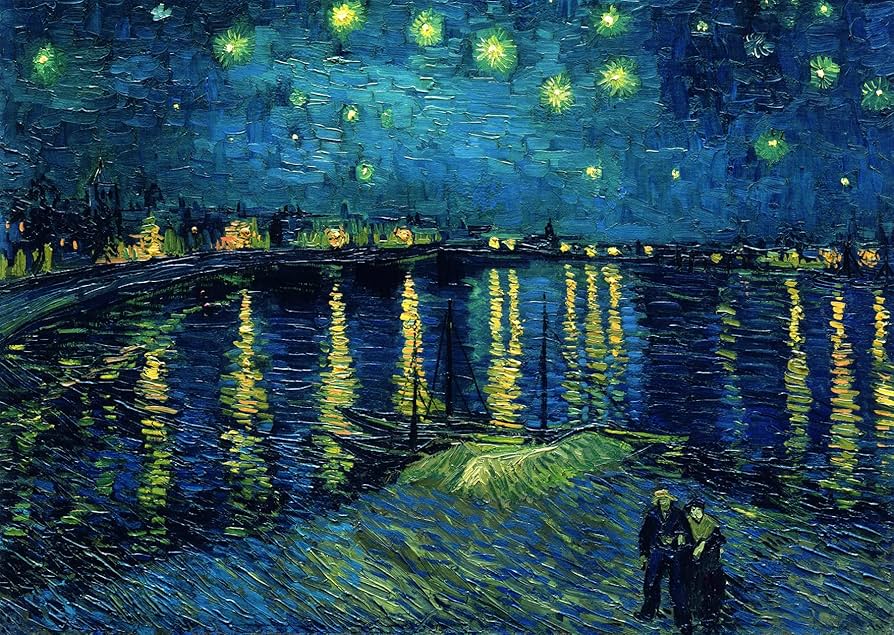 Amazon | 1000ピース ジグソーパズル ゴッホ「ローヌ川の星月夜
