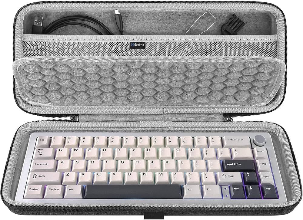 Amazon | Geekria 65% コンパクト キーボード ケース、ハードシェル