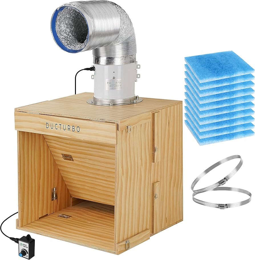 Amazon | DUCTURBO 折り畳み式 塗装ブース 風量:594㎥/h 強吸引