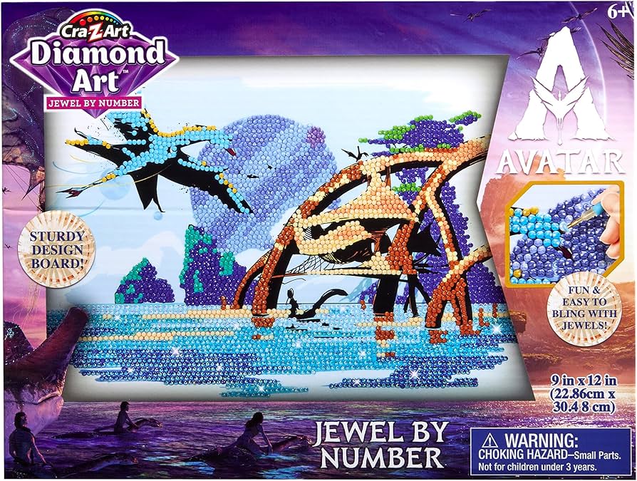 Amazon.com: Avatar Diamond Art Jewel by Number Kit by CRA-Z-Art, 9