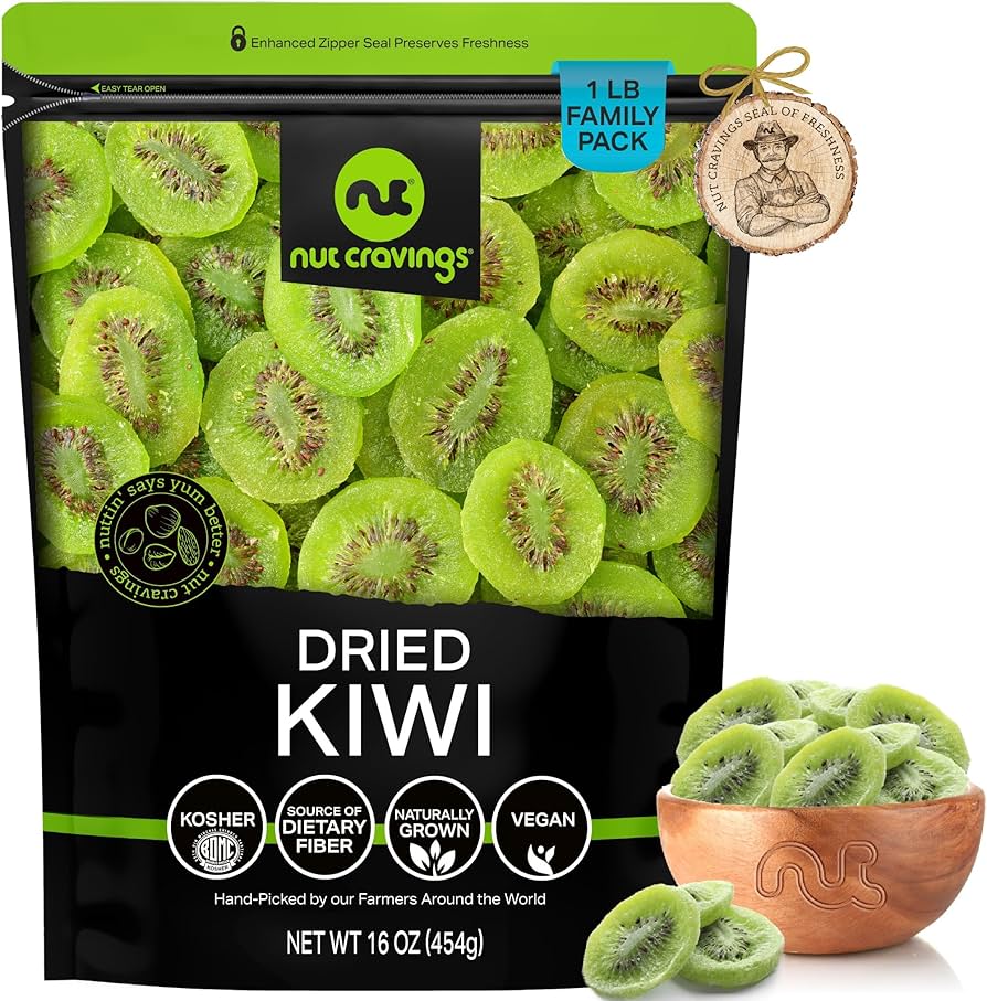 Amazon.com: NUT CRAVINGS - Dried Kiwi Slices, Lightly Sweetened