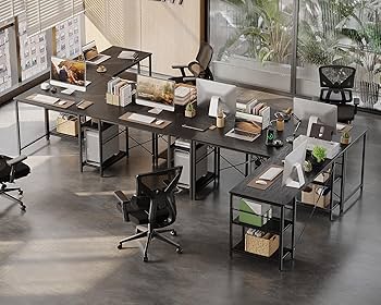 Amazon | Bestier ゲーミングデスク l字デスク 幅150cm パソコンデスク
