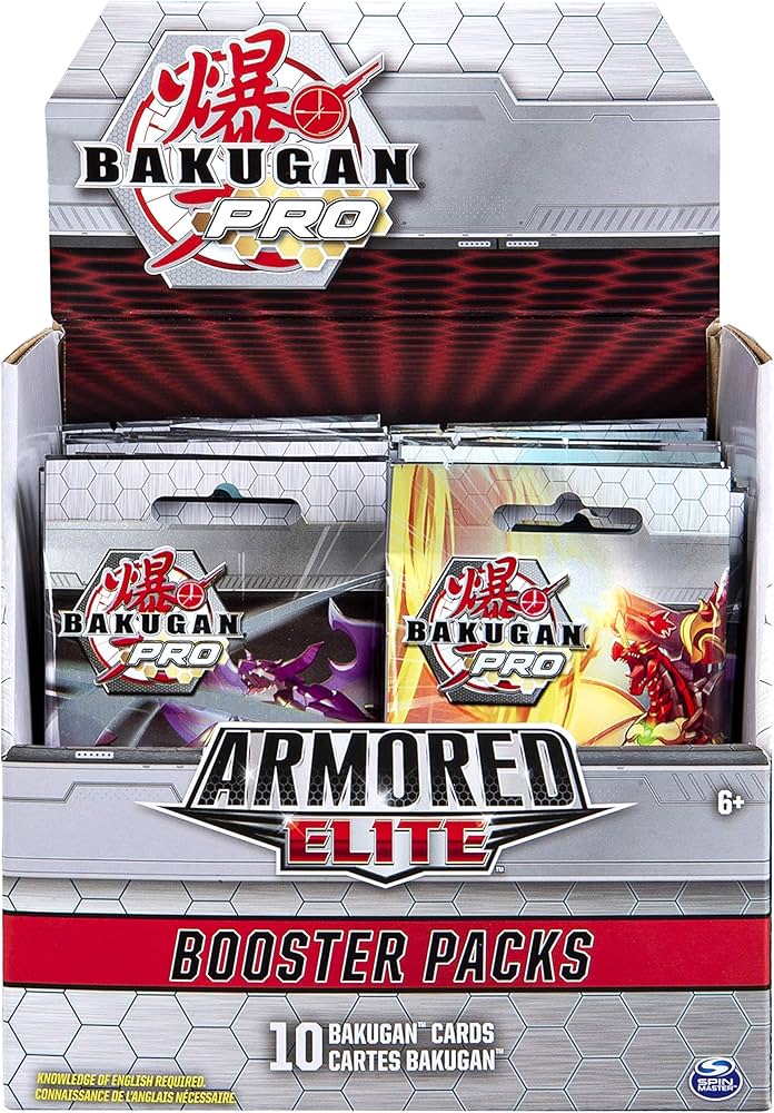 Amazon.com: Bakugan Pro, Armored Elite Booster Pack with 10