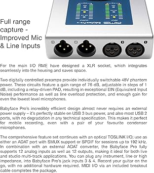 Amazon.com: Babyface Pro FS 24 Channel 192khz High Precision USB