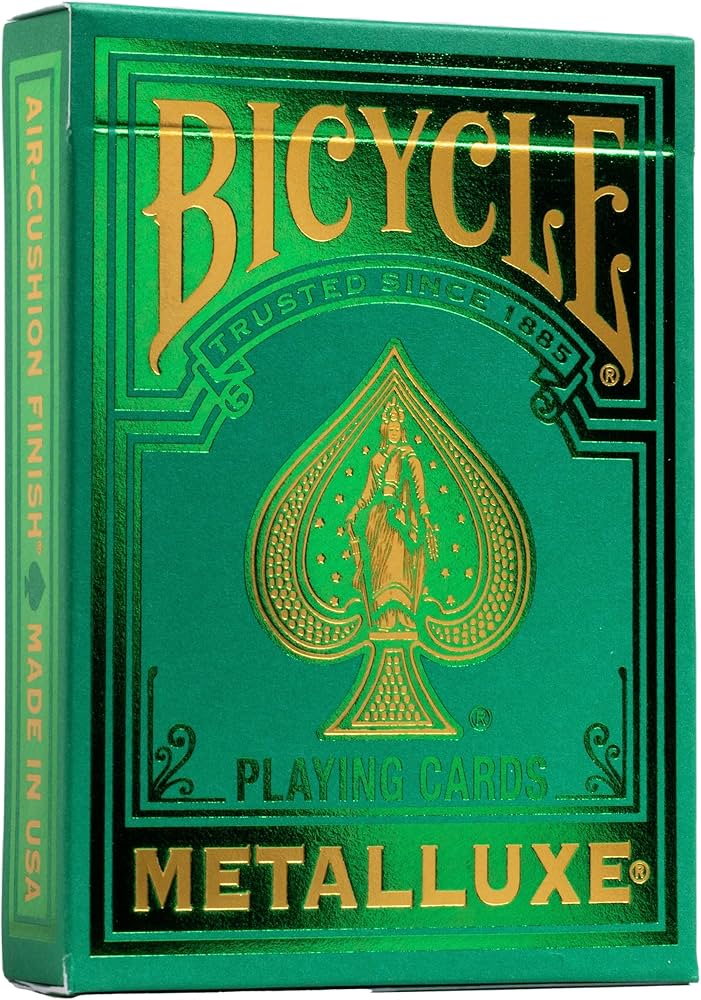 Amazon.co.jp: Bicycle Metalluxe グリーントランプ - プレミアム