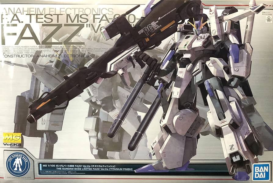 Amazon.co.jp: MG 1/100 ガンダムベース限定 FAZZ Ver.Ka [チタニウム