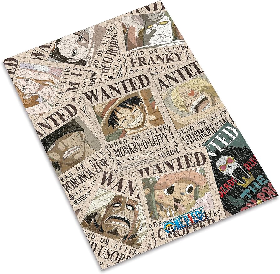 ABYstyle One Piece Anime Wanted Poster Jigsaw Puzzle 1000 Pcs