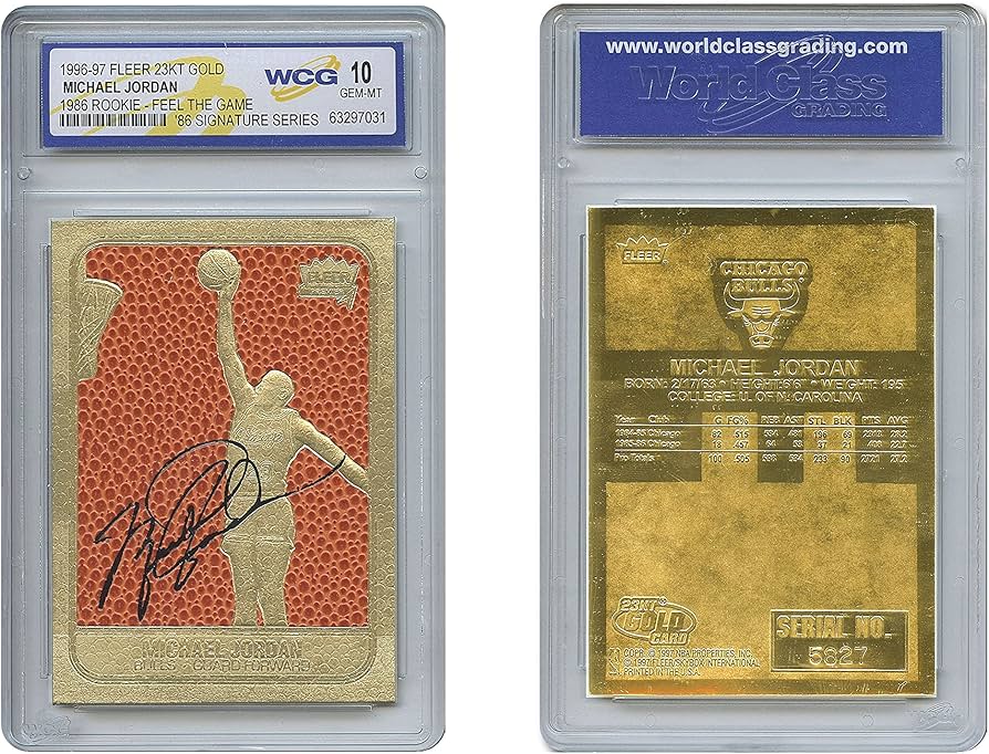Amazon.com: 1996 Michael Jordan '86 Fleer Rookie Feel The Game NBA