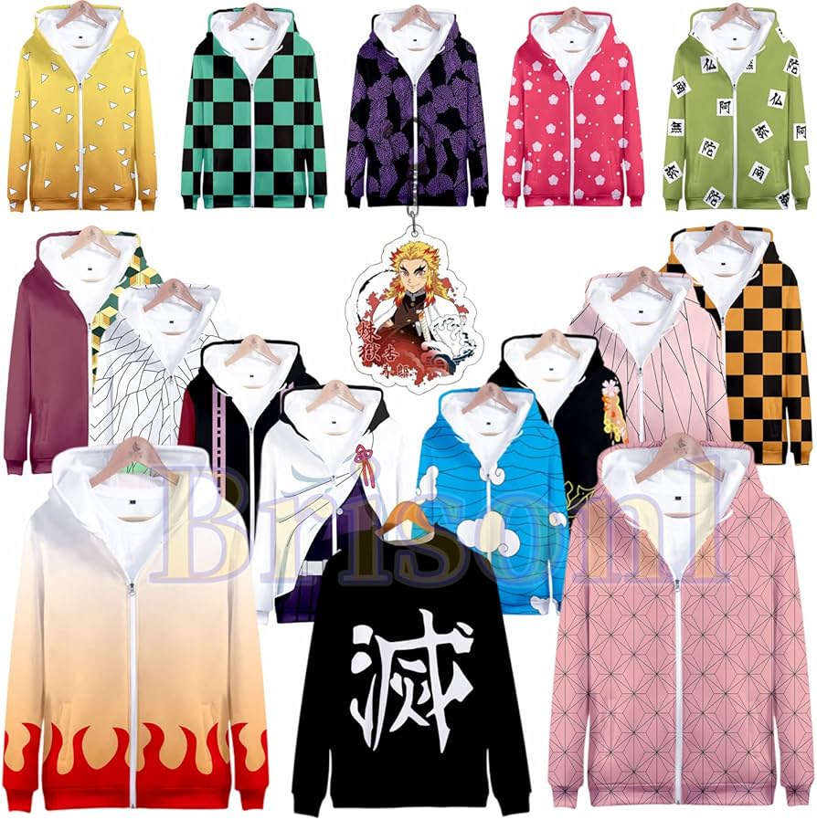 Amazon.co.jp: [Brisonl] 鬼滅の刃 パーカー 鬼殺隊 コスプレ 衣装