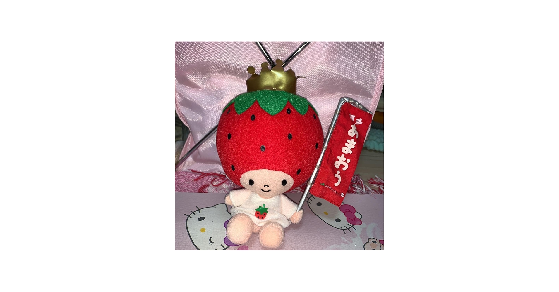 Amazon.co.jp: いちごの王様×博多あまおうコラボぬいぐるみ : おもちゃ