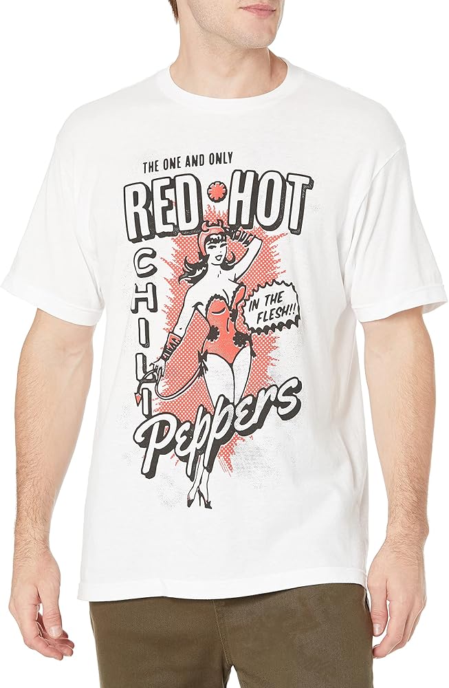 Amazon.com: Red Hot Chili Peppers Official Devil Girl White Shirt