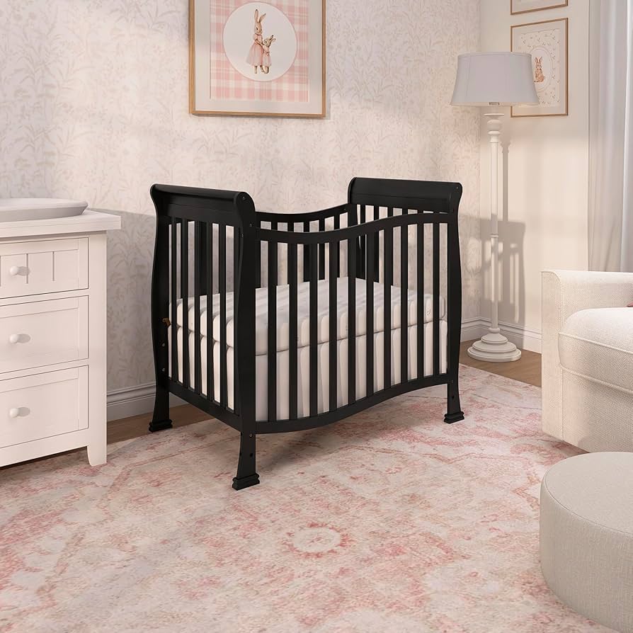 Amazon.com : Dream On Me Violet 4-In-1 Convertible Mini Crib In