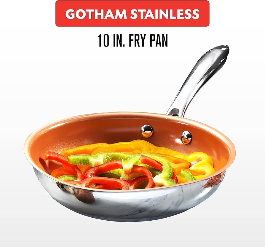 Amazon | GOTHAM STEEL ステンレススチール 2パック 10インチと11