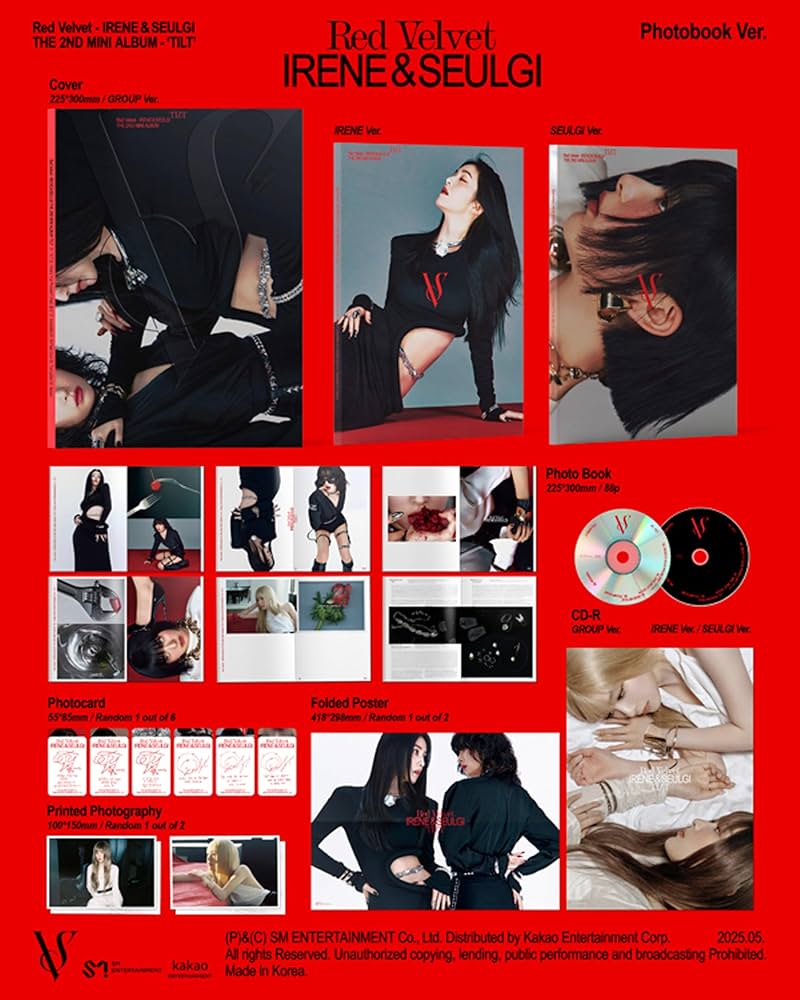 Amazon.com: Red Velvet Irene Seulgi TILT 2nd Mini Album (Photobook