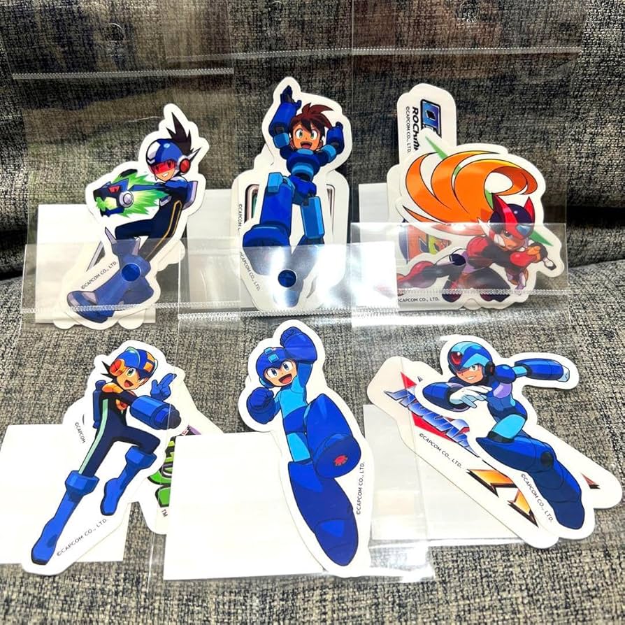 Amazon.co.jp: ロックマン 35周年 キャラステッカー 6種 セット ME1YHC