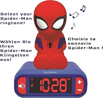 Amazon.com: LEXiBOOK - Marvel Spider-Man Digital Alarm Clock with
