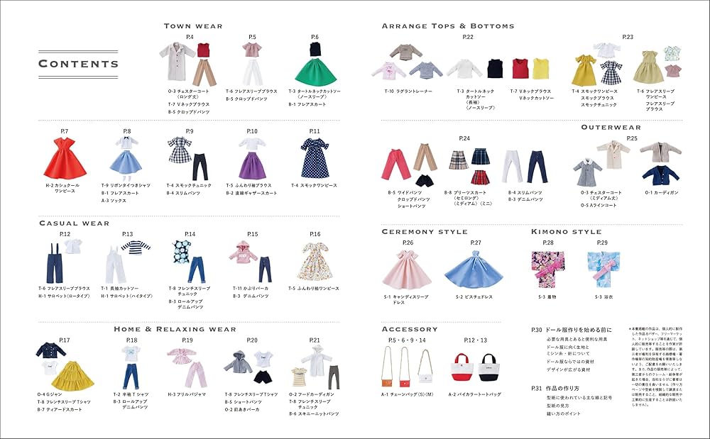 商用OK! 22cmドールサイズの着せかえ服 | 山本清野 |本 | 通販 | Amazon