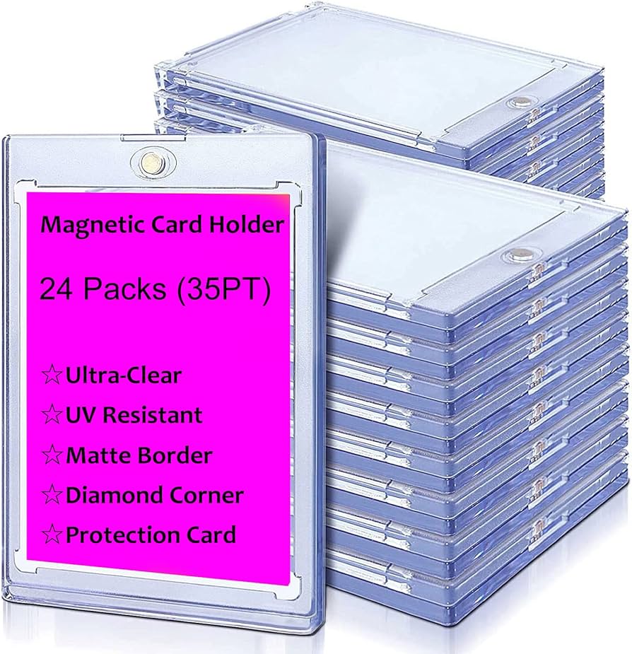 Amazon.com: 24 ct Magnetic Card Holder, 35 pt Hard Plastic Card
