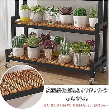 Amazon.co.jp: ESOYAWE フラワースタンド・園芸ラック 2段 3段 観葉