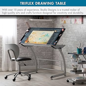 Amazon | SD Studio Designs Triflex 描画テーブル 座って立ち上がる