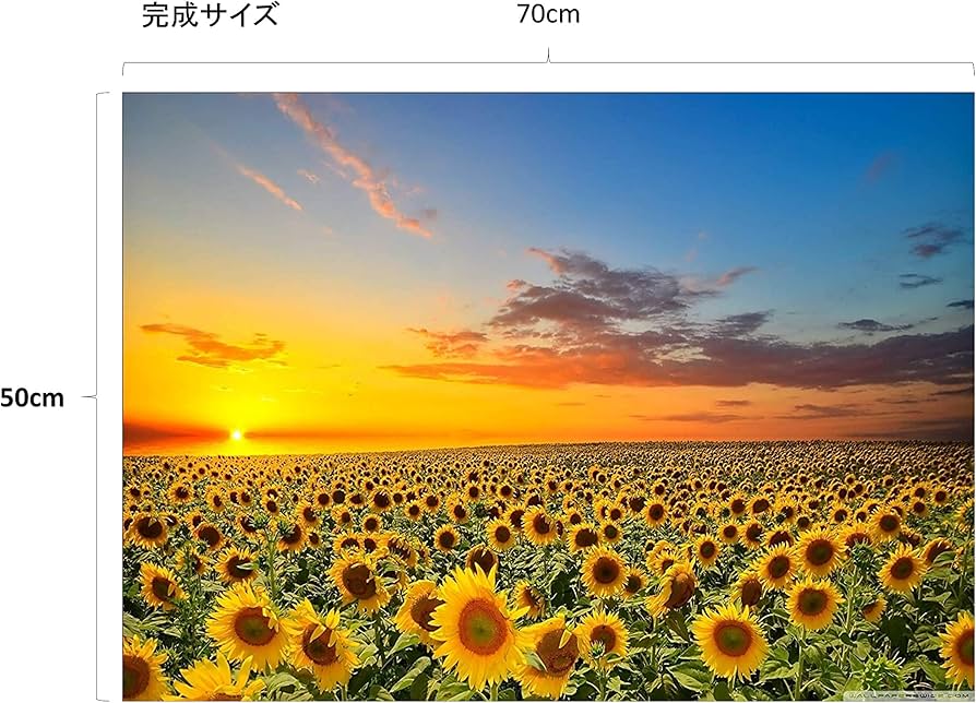 金色の空の花畑 1000ピースジグソーパズル 村上隆 もののけ京都 金色の