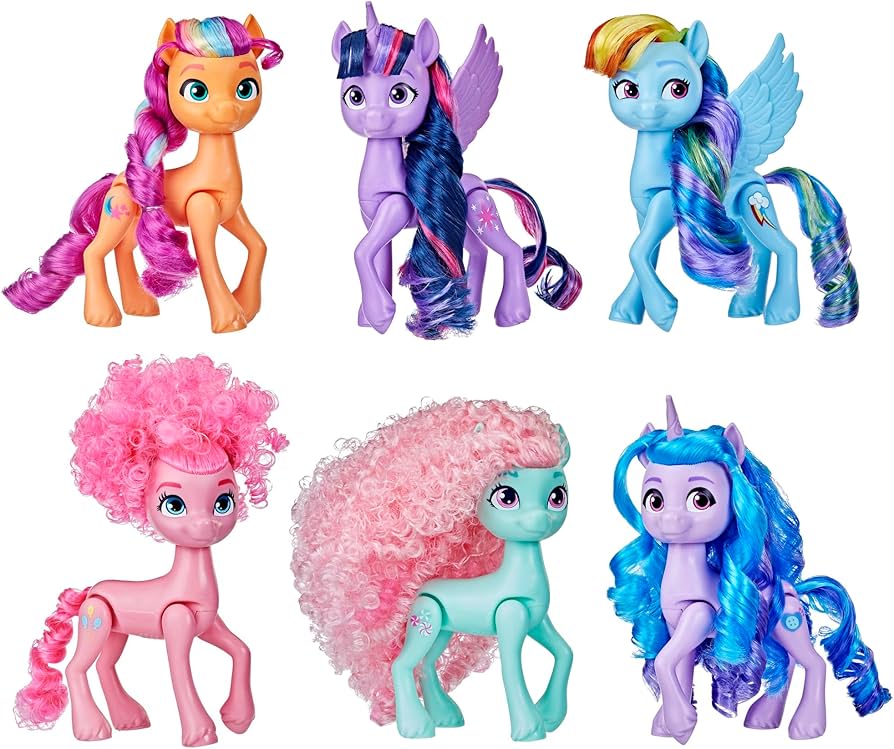 Amazon.co.jp: Hasbro My Little Pony Dolls レインボーお祝い 6ポニー