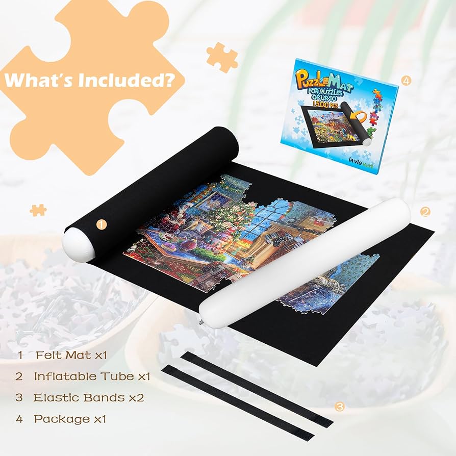 Amazon.com: Lavievert Jigsaw Puzzle Mat Roll Up, Portable Puzzle