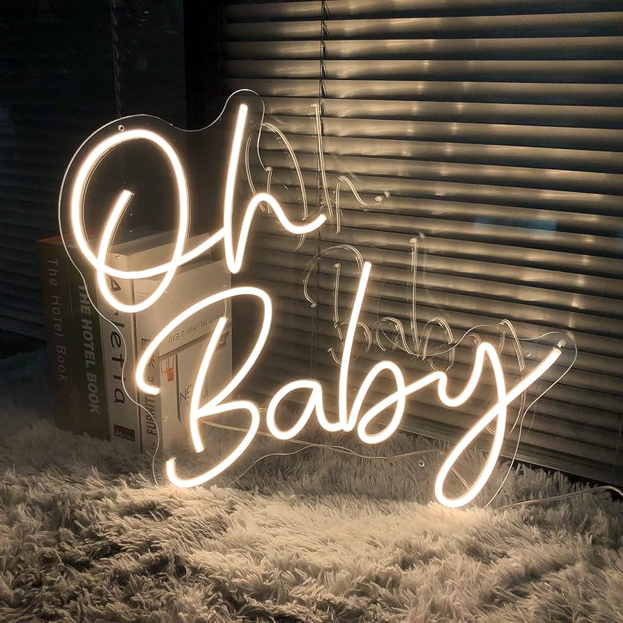 Amazon.co.jp: Oh Baby ネオンサイン - 透明アクリル 調光器付き